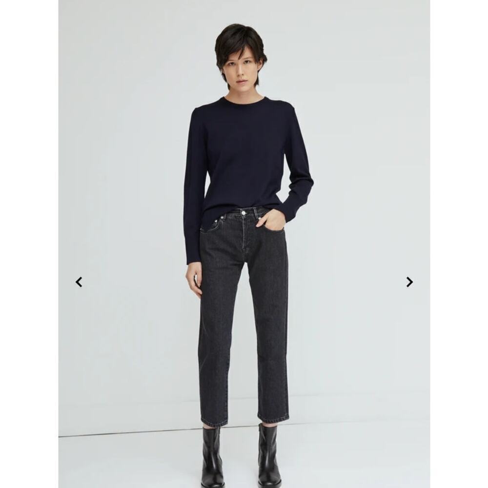 Officine Generale Daily Classics Nina Crewneck Sweater Italian Merino Wool Small
